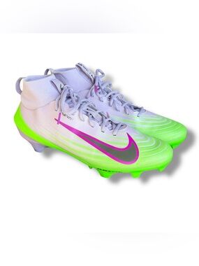 NIKE Vapor Pro 1 Football Cleats Green/Purple IB8250-500 Men's Size 12.5